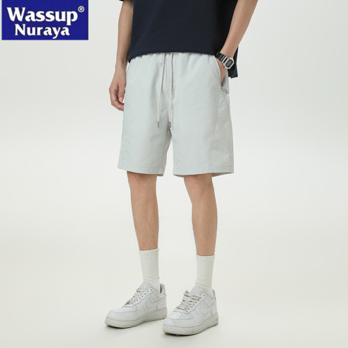 WASSUP NURAYA夏季短褲男士速乾夏季2025新款寬松休閒五分中褲子