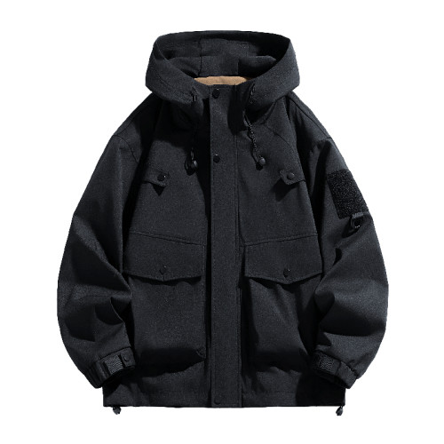 WASSUP Nuraya潮牌沖鋒衣外套男春秋寬松連帽工裝戶外防水夾克男 WASSUP Nuraya潮牌沖鋒衣外套男春秋寬松連帽工裝戶外防水夾克男