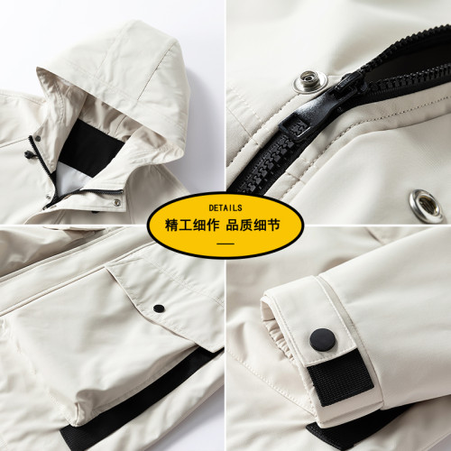 WASSUP Nuraya潮牌沖鋒衣外套男春秋寬松連帽工裝戶外防水夾克男 WASSUP Nuraya潮牌沖鋒衣外套男春秋寬松連帽工裝戶外防水夾克男