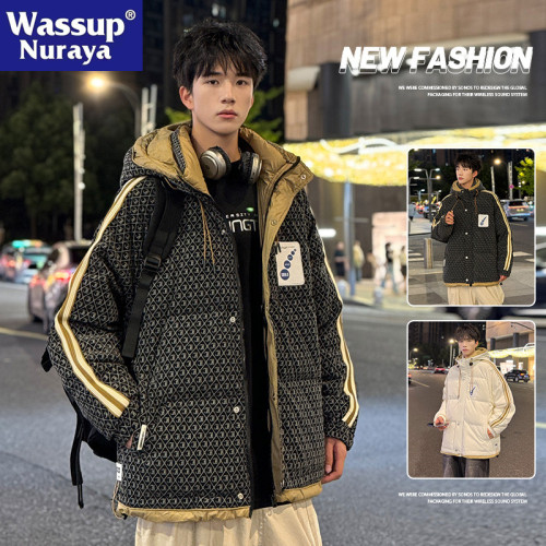 WASSUP NURAYA羽絨服男款冬季2024新款潮牌青年加厚極寒保暖外套
