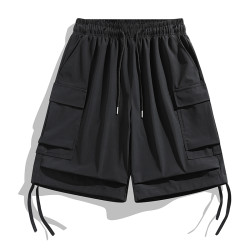 WASSUP Nuraya潮牌冰絲運動短褲男夏季速乾健身休閒五分沙灘褲男