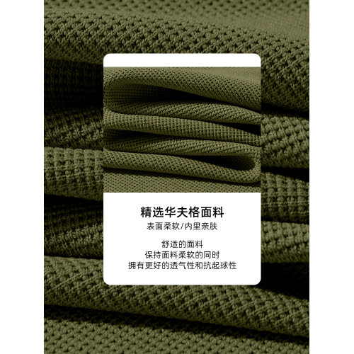 啄木鳥華夫格短袖t恤男夏季2025新款潮牌寬松半袖男士五分袖衣服Y
