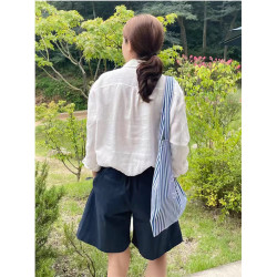 法式棉麻防曬白色襯衫女長袖薄款春夏寬松外搭韓版襯衣亞麻上衣秋
