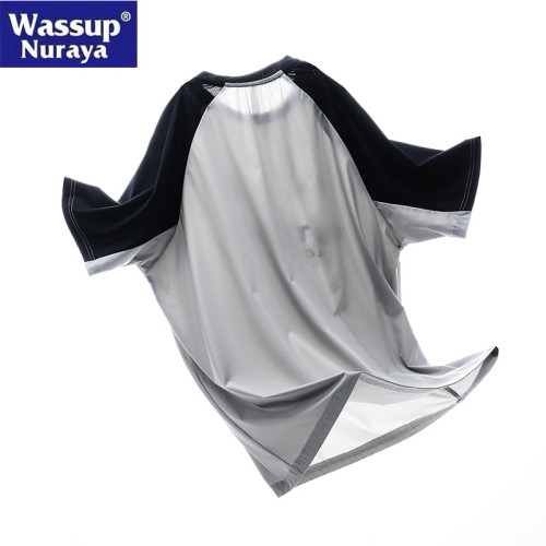 WASSUP Nuraya潮牌冰絲防曬UPF50+短袖T恤男夏季2025新款速乾上衣