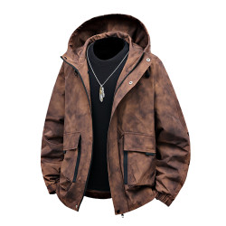 WASSUP Nuraya潮牌夾克外套男春秋復古連帽帥氣防風休閒青年上衣