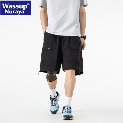 WASSUP NURAYA工裝短褲男夏季薄涼感速乾戶外運動青年休閒五分褲