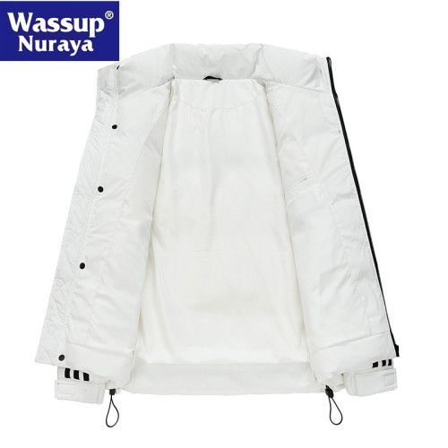 WASSUP Nuraya潮牌輕薄羽絨服男冬季保暖超輕羽絨新款百搭情侶款