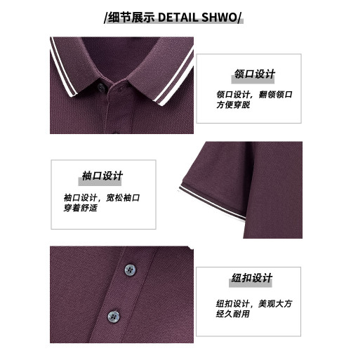 【100%純棉】啄木鳥爸爸夏裝翻領polo衫2025夏季新款男士短袖t恤C