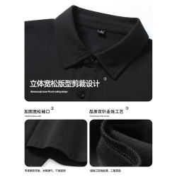 啄木鳥官方polo衫男短袖夏季2025新款輕奢高級商務裝翻領t恤大碼Y