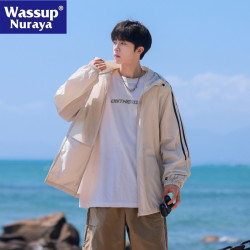 WASSUP NURAYA防曬服男士2025夏季薄款冰絲戶外皮膚衣UPF50+外套