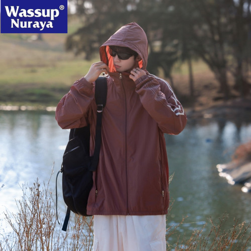 WASSUP NURAYA防曬服男士2025夏季薄款冰絲戶外皮膚衣UPF50+外套