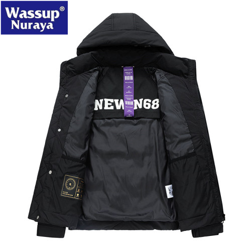 WASSUP Nuraya潮牌輕薄羽絨服男2024秋冬季連帽上衣男士休閒外套