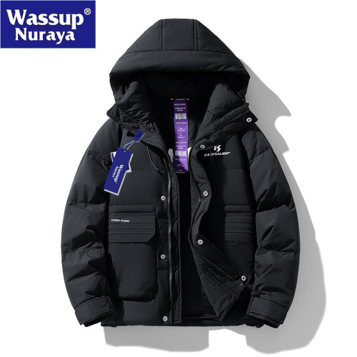 WASSUP Nuraya潮牌輕薄羽絨服男2024秋冬季連帽上衣男士休閒外套