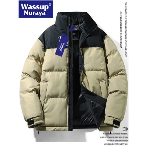 WASSUP Nuraya潮牌美式羽絨棉衣男秋冬加厚保暖情侶麵包服棉服男