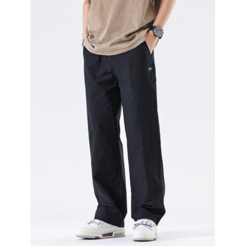 2025美式休閒褲男春夏新款男款百搭薄款寬鬆濶腿褲直筒長褲