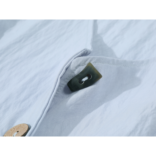 巧麗莎 韓裡韓氣小衫夏季正肩短袖襯衫蝴蝶結綁帶設計感v領上衣女