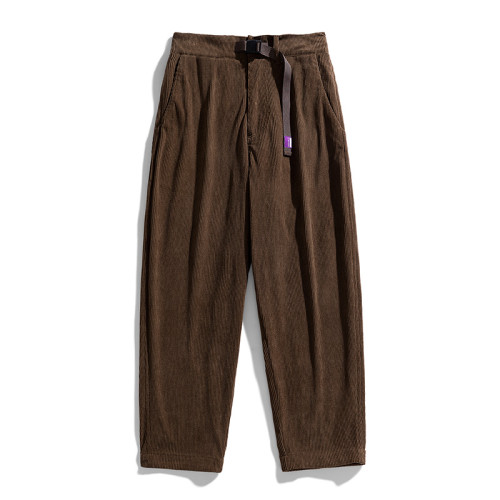 WASSUP Nuraya潮牌燈芯絨褲男春秋復古直筒美式休閒長褲寬鬆衛褲