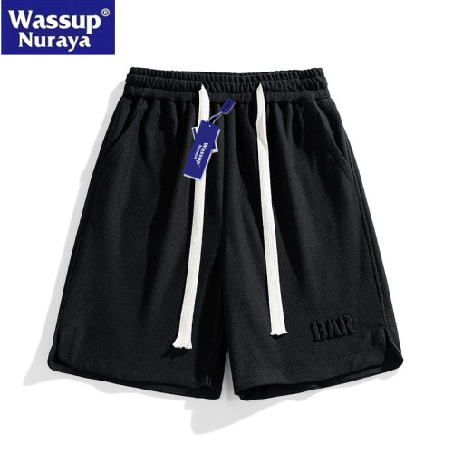 WASSUP Nuraya潮牌夏季短褲男運動休閒寬鬆速乾運動青年五分中褲