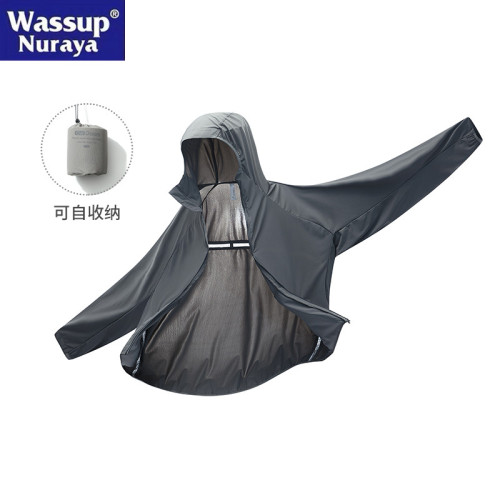 WASSUP Nuraya潮牌UPF200防紫外線輕薄防曬衣男士透氣休閒防曬服