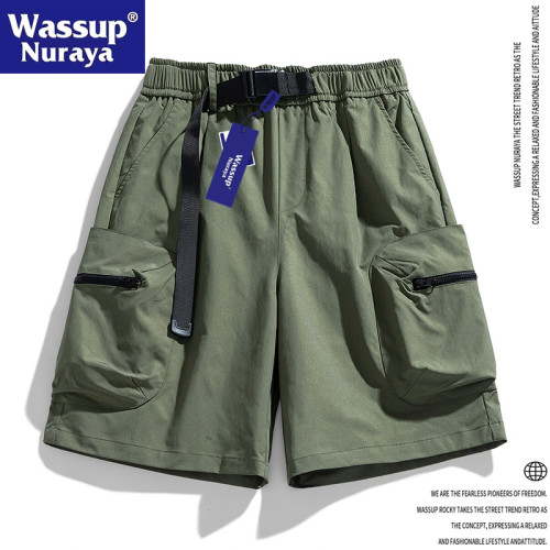 WASSUP Nuraya潮牌工裝短褲男夏季寬鬆五分褲2024新款休閒沙灘褲
