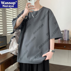 WASSUP NURAYA美式大碼滿母短袖t恤男士夏季寬松青年半袖上衣