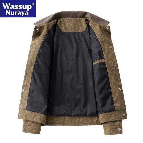 WASSUP Nuraya潮牌美式外套男潮牌寬鬆休閒痞帥多口袋工裝夾克男