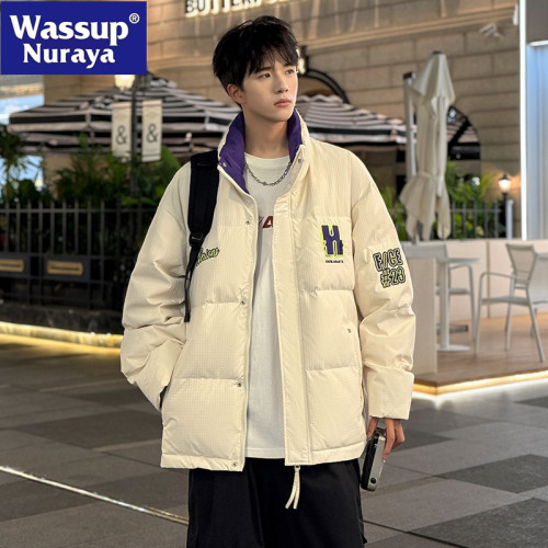 WASSUP NURAYA羽絨服男款冬季2024新款青年初中高中學生加厚外套