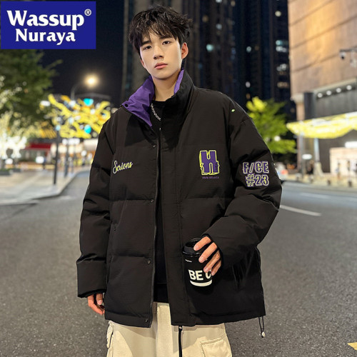 WASSUP NURAYA羽絨服男款冬季2024新款青年初中高中學生加厚外套
