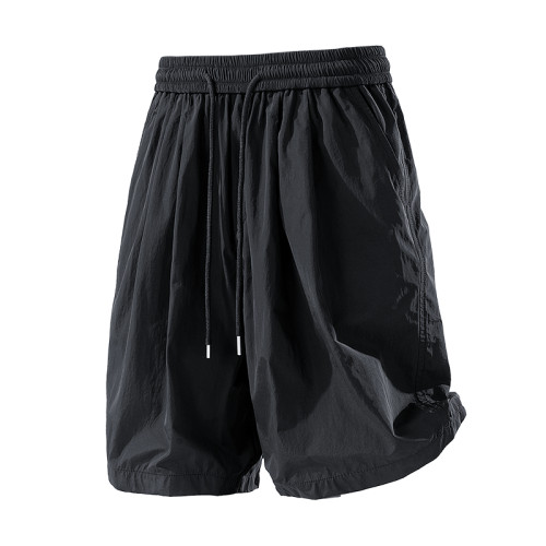 WASSUP Nuraya潮牌冰絲五分褲男夏季純色速乾短褲戶外休閒運動褲