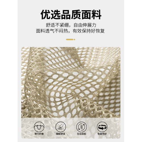 【100%純棉】啄木鳥夏季薄款網眼馬甲登山休閒多口袋背心坎肩男C