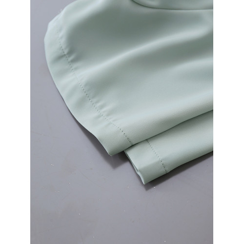 暗門襟短袖襯衫女2025夏季新款寬鬆顯瘦職業通勤百搭韓版緞面襯衣