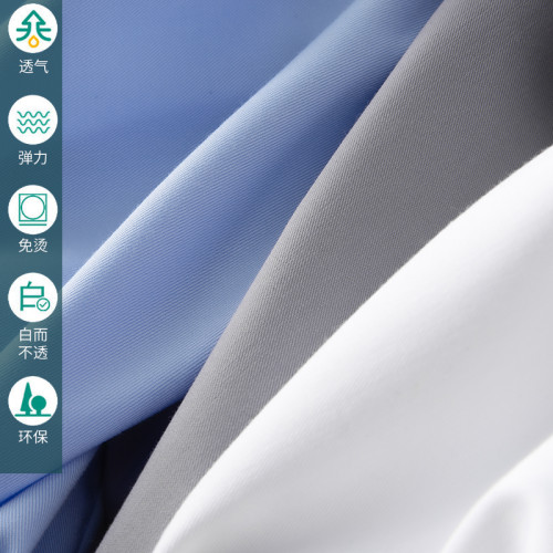 羅矇職業白襯衫女短袖正裝氣質工作服公務員藍色免燙長袖面試襯衣