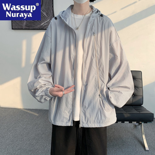 WASSUP NURAYAY防曬衣男UF50+夏季薄款冰絲夾克戶外防曬服外套女