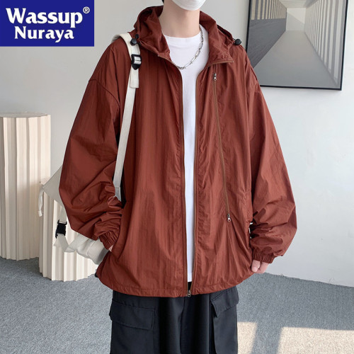 WASSUP NURAYAY防曬衣男UF50+夏季薄款冰絲夾克戶外防曬服外套女