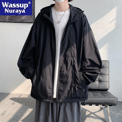 WASSUP NURAYAY防曬衣男UF50+夏季薄款冰絲夾克戶外防曬服外套女