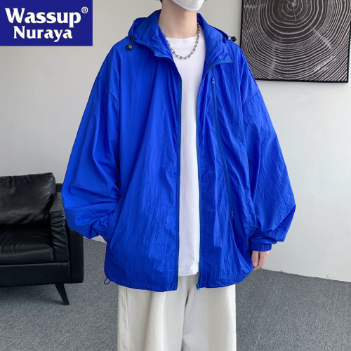 WASSUP NURAYAY防曬衣男UF50+夏季薄款冰絲夾克戶外防曬服外套女