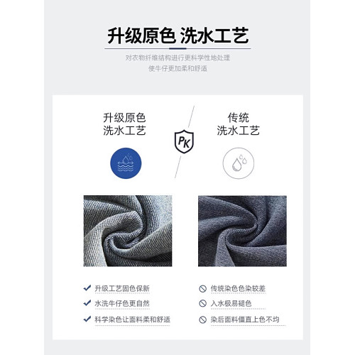 啄木鳥美式高街牛仔褲男夏季薄款寬松直筒褲子男生濶腿休閒長褲K