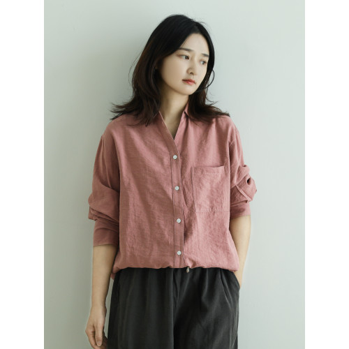 塵染清冷松弛感套裝女2025夏季新款Polo領桑蠶絲襯衫乾絲寬松褲子