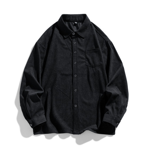 WASSUP Nuraya潮牌襯衫男秋季日系休閒寬鬆長袖繙領襯衣夾克外套 WASSUP Nuraya潮牌襯衫男秋季日系休閒寬鬆長袖繙領襯衣夾克外套