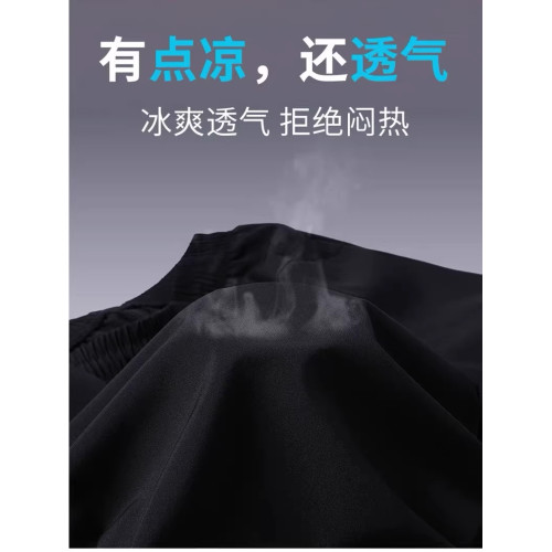 啄木鳥男士冰絲短褲夏季薄款寬松速乾運動褲外穿休閒大碼五分褲K