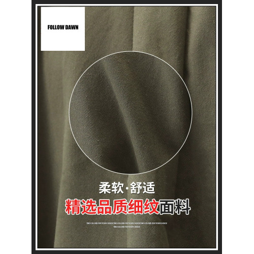 春秋季復古寬松夾克男潮牌工裝休閒翻領襯衣外套男裝上衣