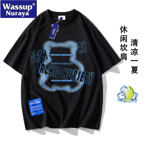 WASSUP Nuraya潮牌短袖t恤男夏季2025新款設計感小衆ins上衣體恤
