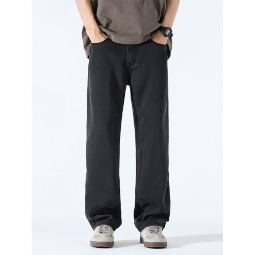 萊賽爾寬松大碼濶腿褲天絲牛仔褲男垂感美式高街直筒2025春夏薄款 萊賽爾寬松大碼濶腿褲天絲牛仔褲男垂感美式高街直筒2025春夏薄款