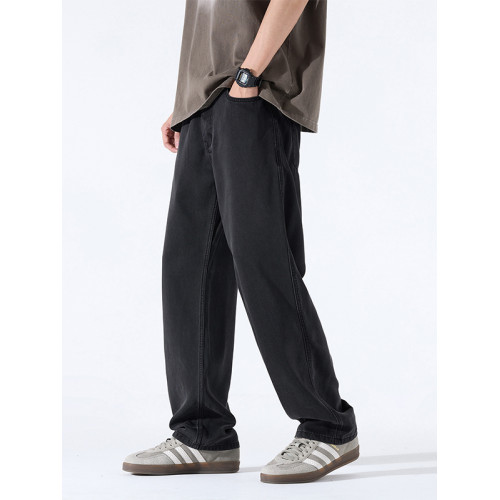 萊賽爾寬松大碼濶腿褲天絲牛仔褲男垂感美式高街直筒2025春夏薄款 萊賽爾寬松大碼濶腿褲天絲牛仔褲男垂感美式高街直筒2025春夏薄款