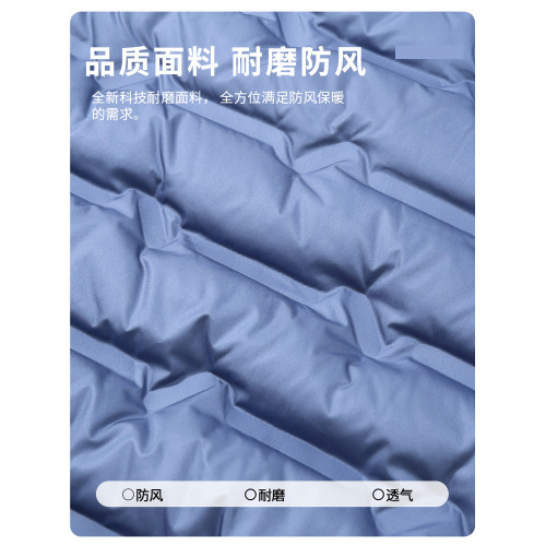 啄木鳥羽絨馬甲男2024冬季新款內穿立領內膽輕薄背心保暖外穿爸爸