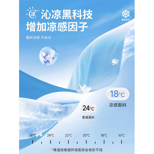 啄木鳥2025夏季新款男士休閒冰絲短袖t恤薄款爸爸半袖polo衫男裝C