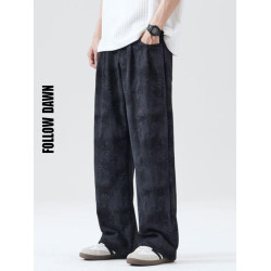 美式街頭燈芯絨休閒褲男2025春季新款直筒衛褲男士潮流休閒