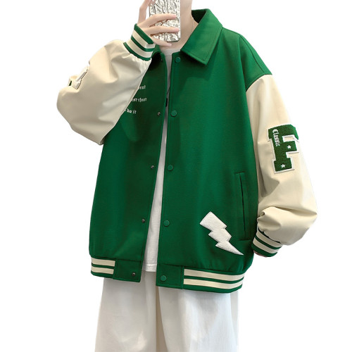 WASSUP NURAYA美式外套男春秋復古工裝潮流休閒夾克百搭翻領上衣
