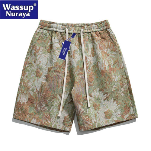 WASSUP Nuraya潮牌五分褲男士夏季復古寬松百搭休閒沙灘戶外短褲