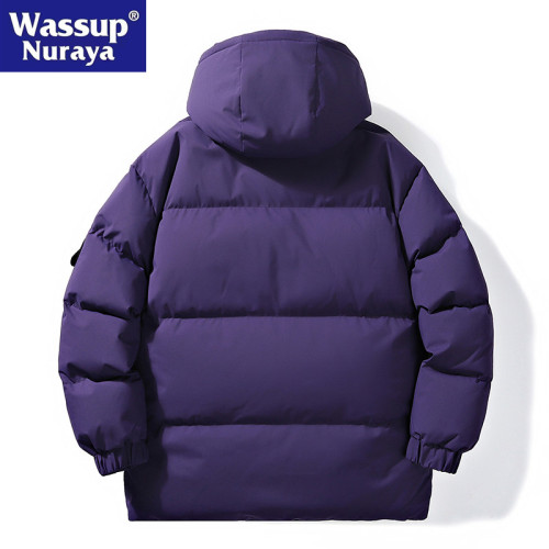 WASSUP Nuraya潮牌羽絨服男冬季保暖沖鋒衣男冬裝白鴨絨青年外套
